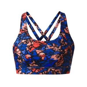 Lululemon Swim Energy Sports Bra H2O Size 6 Mini Paint Storm Harbor Blue Water
